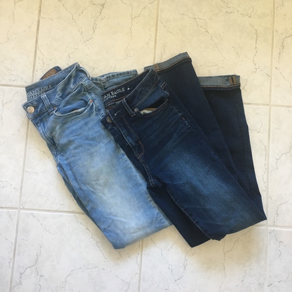 Two Pairs of American Eagle Jeans